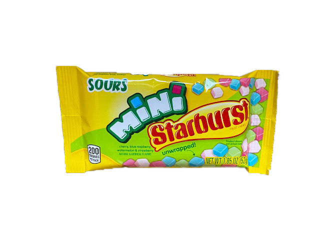 Starburst Minis Sour 1.85oz Bag or 24 Count Box — b.a. Sweetie Candy Store