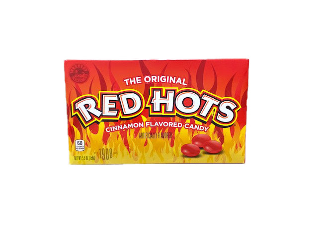 Red Hots 5.5oz Theater Box or 12 Count Case — b.a. Sweetie Candy Store