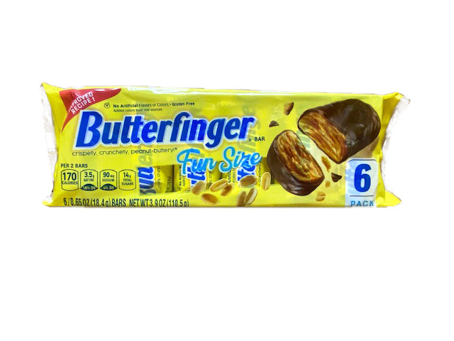Butterfingers Snack Size 6 Bar Pack or 24 - 6 Bar Packs