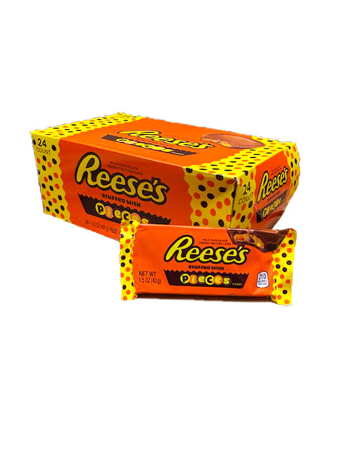 DISCONTINUED ITEM - Reese's Peanut Butter Cups Filled With Reese's Pieces 1.5oz Bar or 24 Count Box