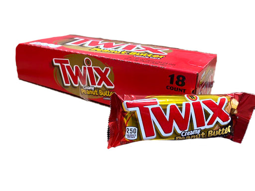 Twix Peanut Butter Candy Bar 18 Count Box