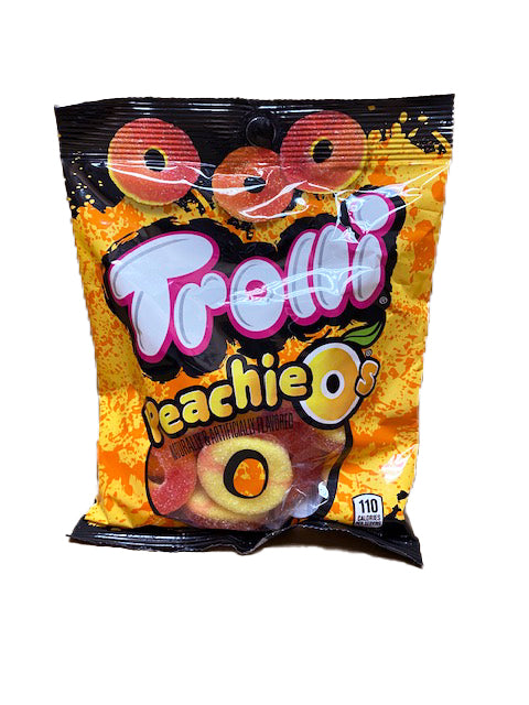 Trolli Peachie O's Gummi 4.25oz Bag or 12 Count