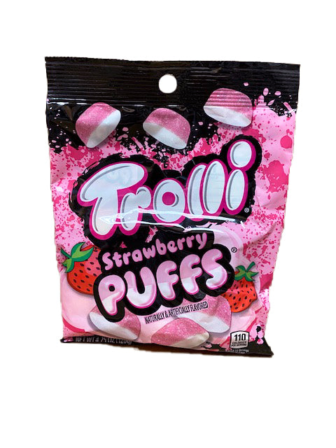 Trolli Strawberry Puffs Gummi 4.25oz Bag or 12 Count