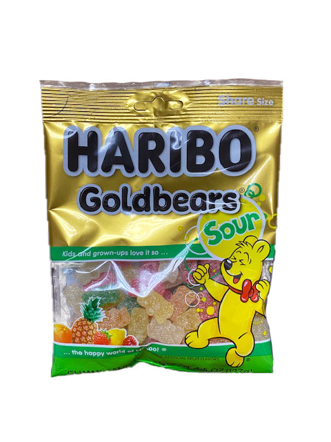 Haribo Gold Bears Sour 5oz Bag or 12 Count Box