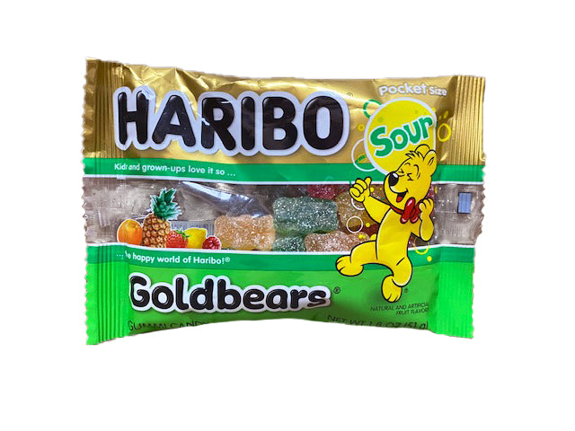 DISCONTINUED ITEM - Haribo Gold Bears Sour 1.8oz or 24 Count