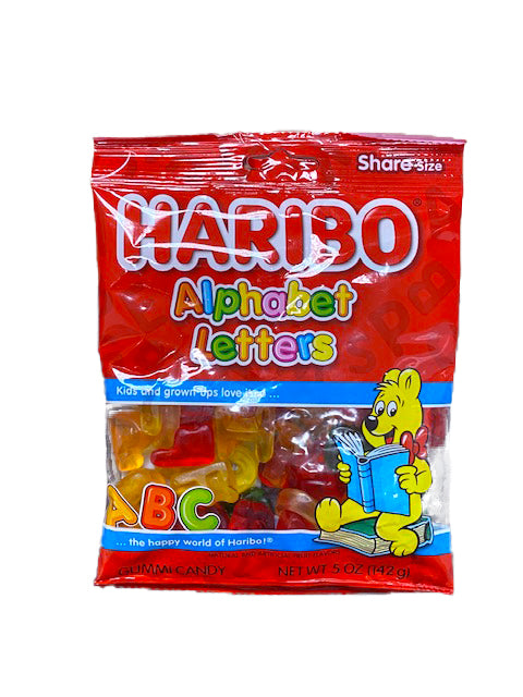 Haribo Alphabet 5oz Bag or 12 Count Box — b.a. Sweetie Candy Store