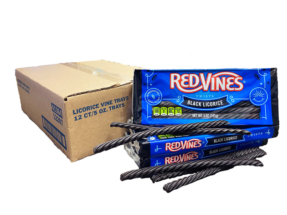 Licorice Vines Twists Tray Pack 5oz Flavor Variant 12ct Box