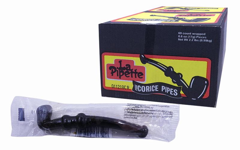 DISCONTINUED ITEM - Licorice Pipe Black 17gr or 60 Count Box