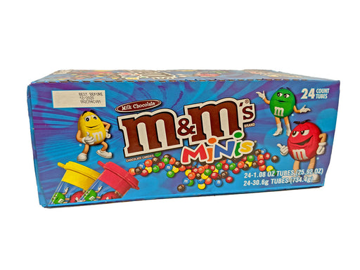Bulk M&M’S MINIS Milk Chocolate Candy, 1.08-Ounce Tubes (Pack of 24), 2 pack