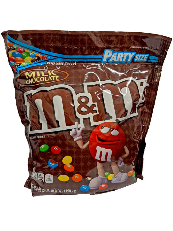 M&M's Milk Chocolate Party Size Stand Up Pouch - 38oz
