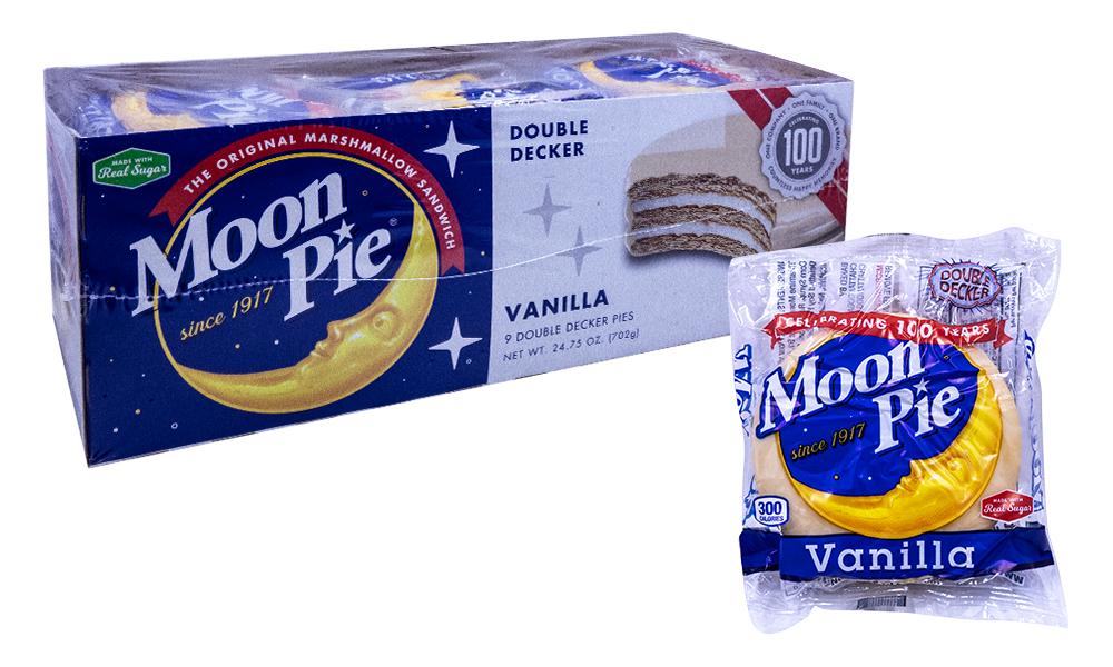 Moon Pie Double Decker Vanilla 2.75oz or 9 Count Box