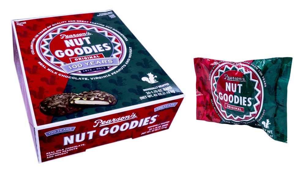 Nut Goodie Bar 1.75oz Candy Bar or 24 Count Box