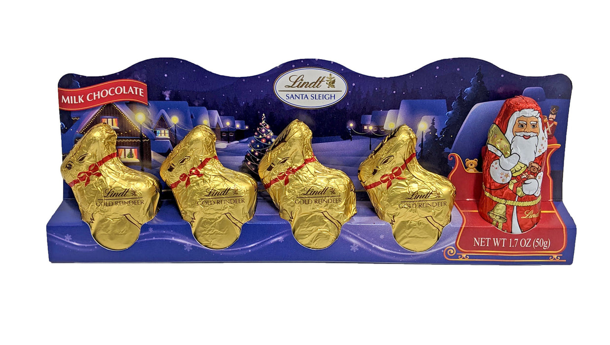 Lindt Chocolate Reindeer Sleigh Mini 5 Pack