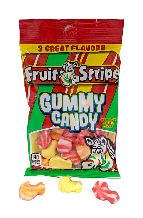 Fruit Stripe Gummy Candy 3.25oz Bag