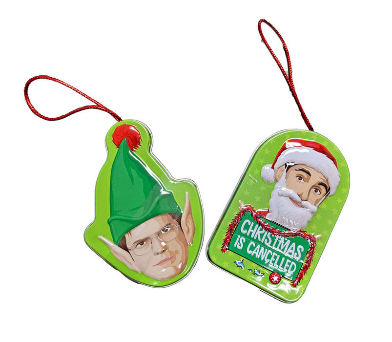 The Office Holiday Ornaments Tin Candy