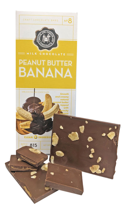 Craft Chocolate 3.5oz Bar Milk Chocolate Peanut Butter Banana