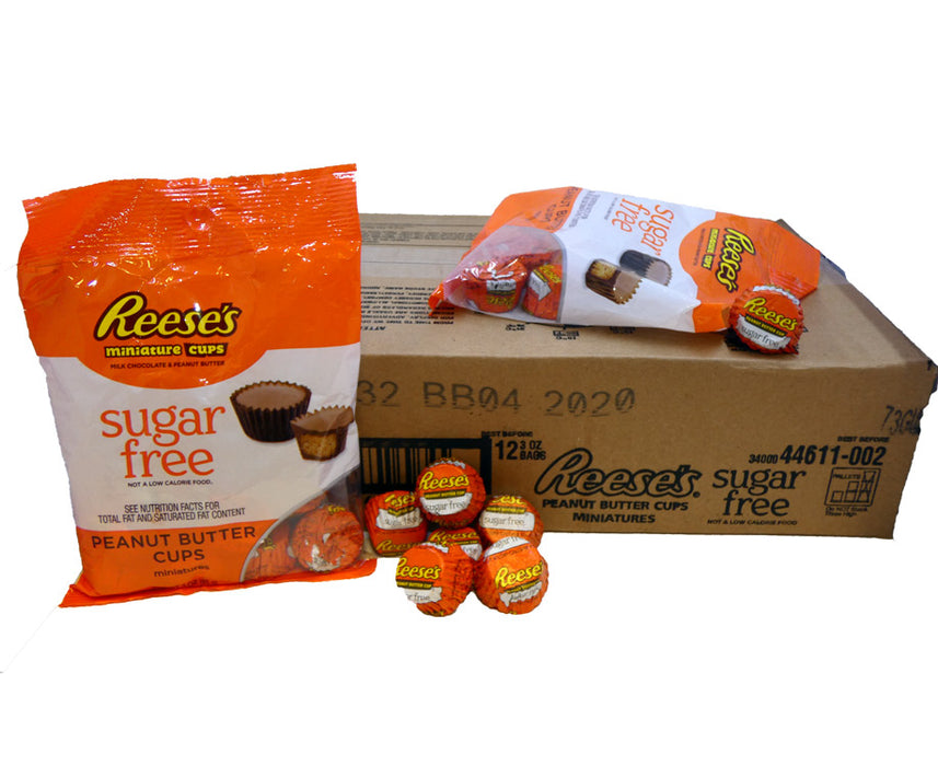 Reese's Sugar Free Peanut Butter Cup Miniatures 3oz Bag or 12 Count Box
