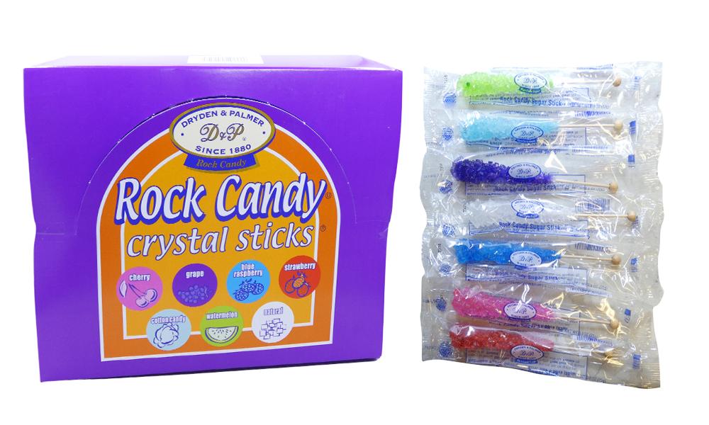 Rock Crystal .8oz Wrapped Candy Stick 60 Count Box
