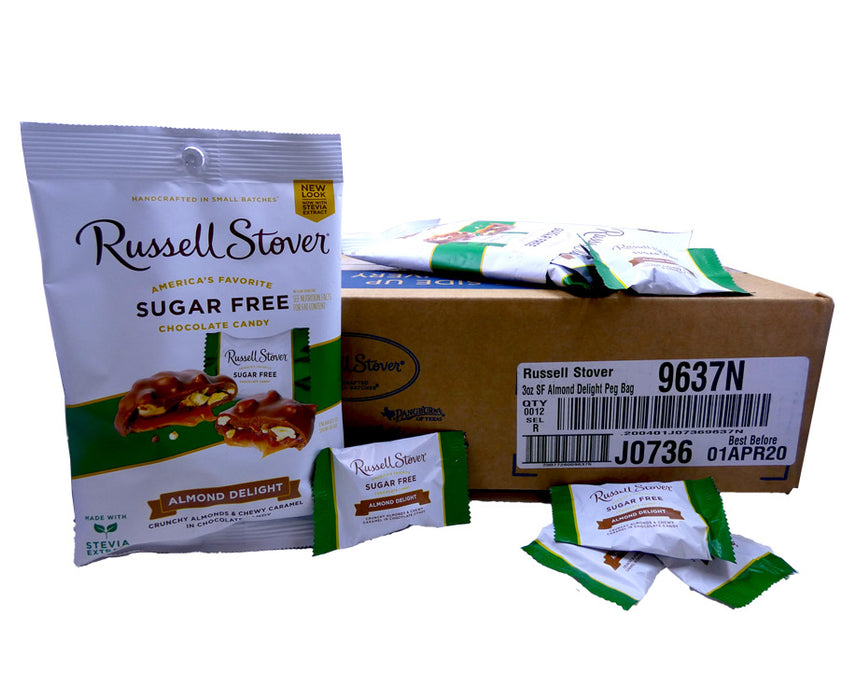 DISCONTINUED ITEM - Russell Stover Sugar Free Almond Delights 3oz Bag or 12 Count Box