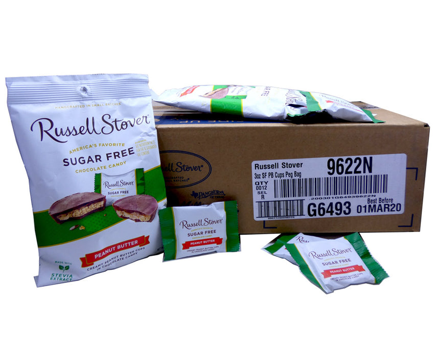 DISCONTINUED ITEM - Russell Stover Sugar Free Peanut Butter 3oz Bag or 12 Count Box