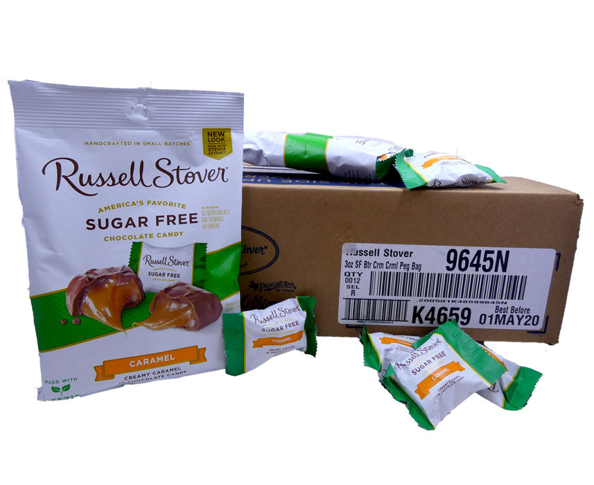 DISCONTINUED ITEM - Russell Stover Sugar Free Creamy Caramel 3oz Bag or 12 Count Box