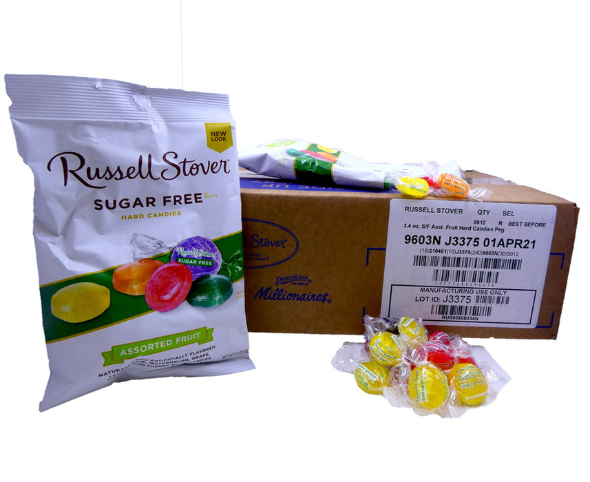 DISCONTINUED ITEM - Russell Stover Sugar Free Hard Candy 3.4oz Bag or 12 Count Box