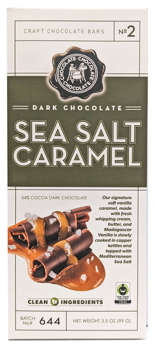 Craft Chocolate 3.5oz Bar Dark Chocolate Sea Salt Caramel