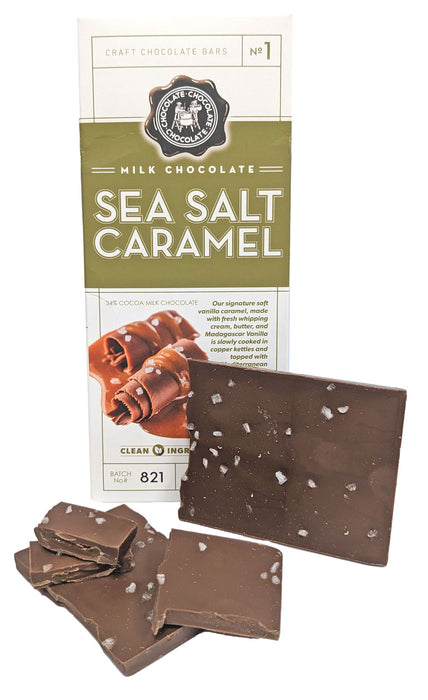 Craft Chocolate 3.5oz Bar Milk Chocolate Sea Salt Caramel