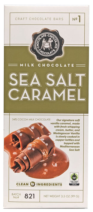 Craft Chocolate 3.5oz Bar Milk Chocolate Sea Salt Caramel