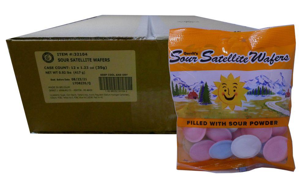 Satellite Wafers Sour 28 Piece Bag 1.23oz or 12 Count Box