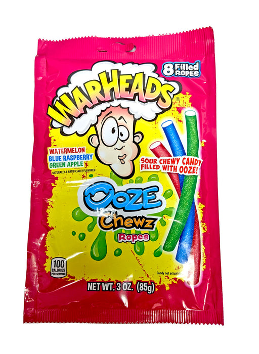 Warheads Ooze Chewz 3oz Bag Ropes