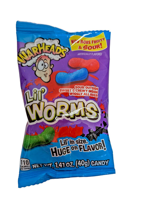 Warheads Lil Worms 1.41oz Bag