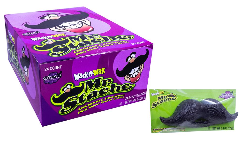 Wax Mustache .5oz Piece or 24 Count box — b.a. Sweetie Candy Store