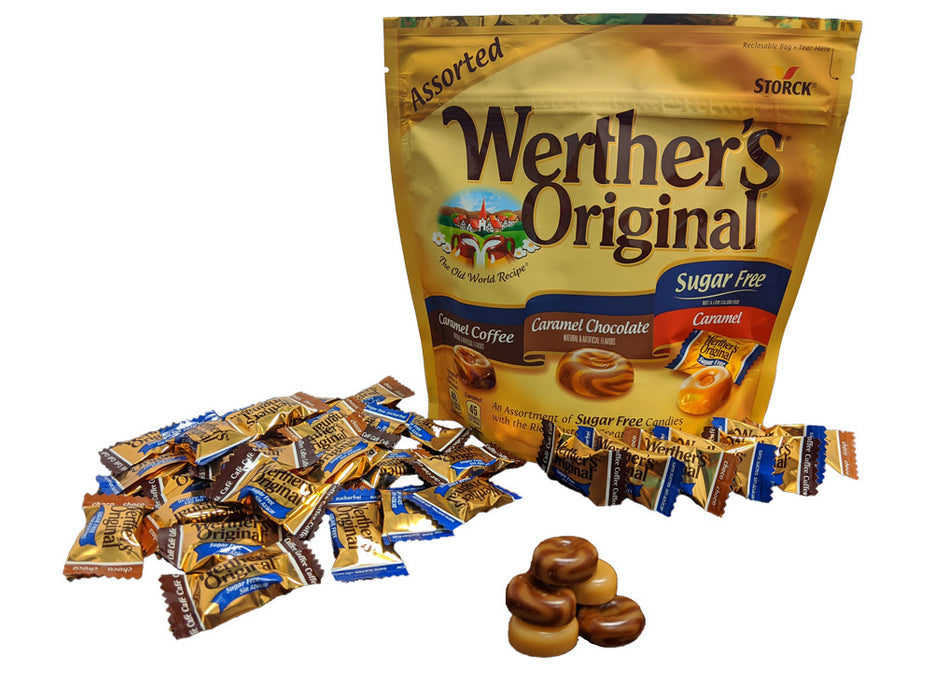 Werther's Original Sugar Free Assorted Candies 7.7 oz Bag or 12 Count Box