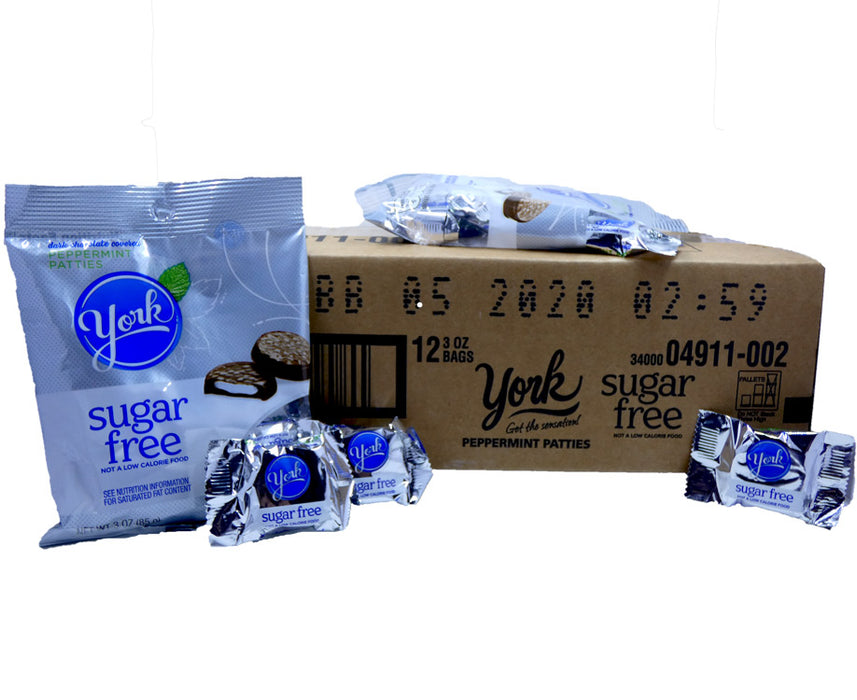 York Sugar Free Peppermint Patties 3oz Bag or 12 Count Box — b.a. Sweetie  Candy Store