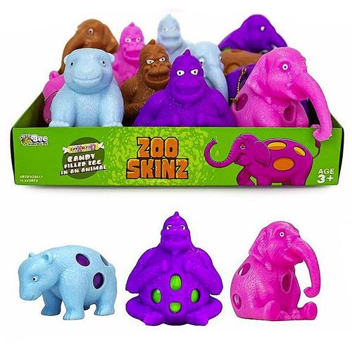 Skinz Zoo Animal with Smarties 12 Count Box