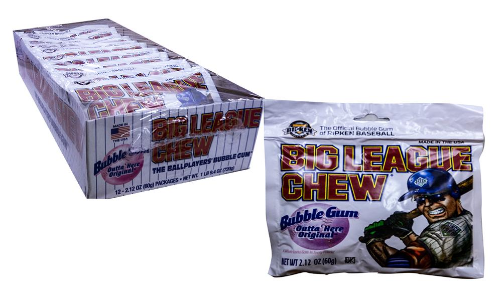 Big League Chew Original Gum 2.1oz Pack or 12 Count Box