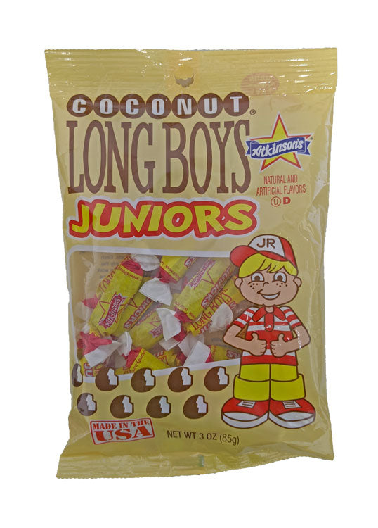 Long Boys Juniors Coconut 3oz Bag or 12 Count Box