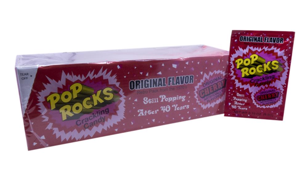 Pop Rocks Cherry .33oz Pack or 24 Count Box