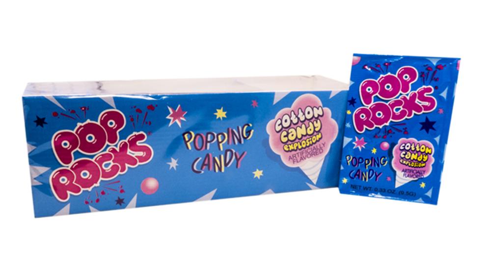 Pop Rocks Cotton Candy .33oz Pack or 24 Count Box