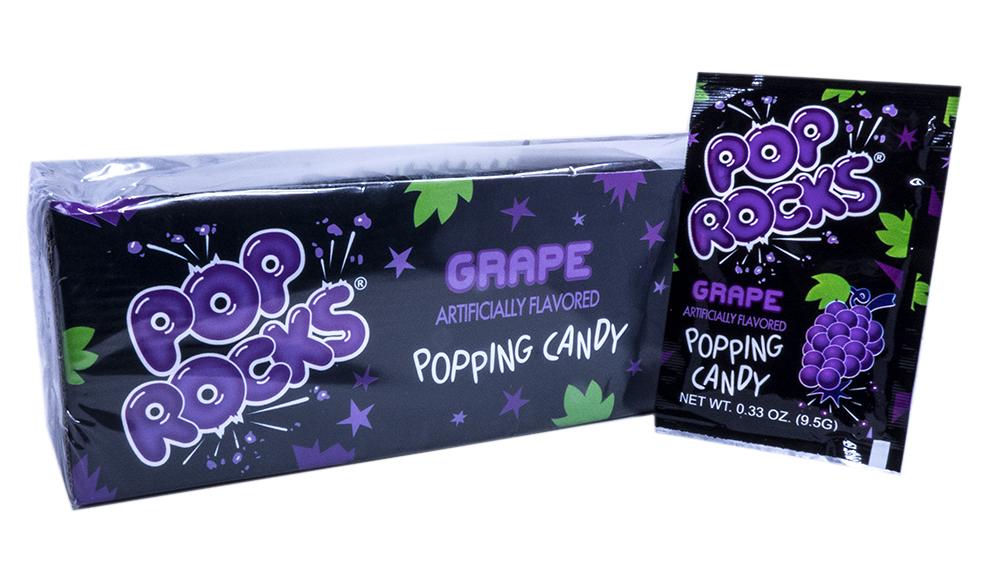 Pop Rocks Grape .33oz Pack or 24 Count Box
