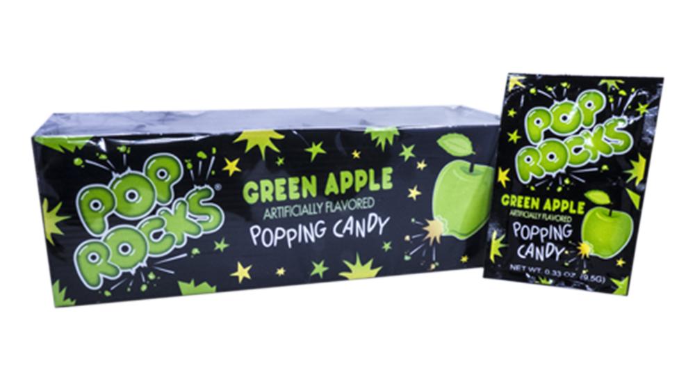 Pop Rocks Green Apple .33oz Pack or 24 Count Box